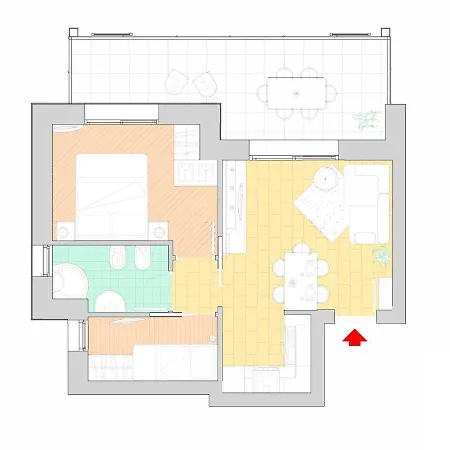 Michelangelo With Swimming Pool And Terrace Apartman